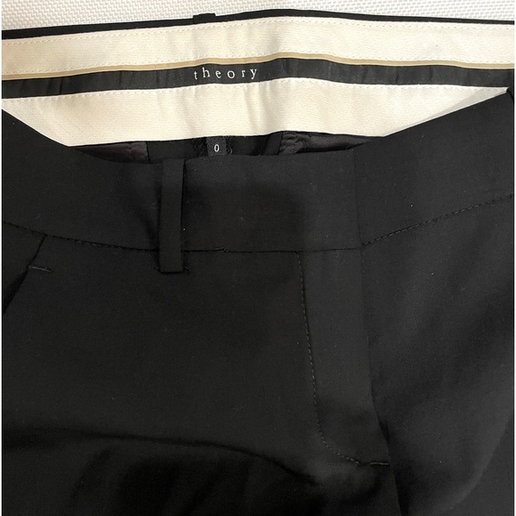Theory Wide Leg Black Trouser- Size 0 - Picture 5 of 6
